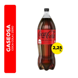 GASEOSA COCA COLA ZERO 2,25L