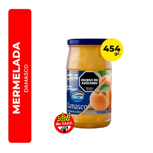 MERMELADA DAMASCO ARCOR 454G