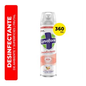 DESINFECTANTE DE AMBIENTES Y SUPERFICIES LYSOFORM FRUTAL 360CC