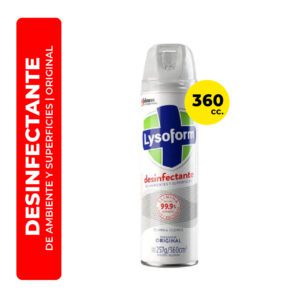 DESINFECTANTE DE AMBIENTES Y SUPERFICIES LYSOFORM ORIGINAL 360CC