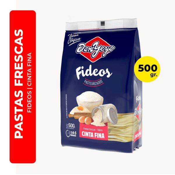 FIDEOS CINTA FINA DON YEYO 500G