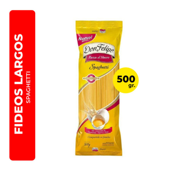 FIDEOS SPAGUETTI DON FELIPE 500G
