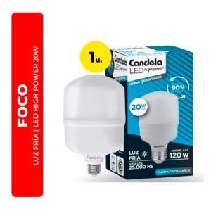 FOCO LUZ DÍA LED HIGH POWER 20W CANDELA