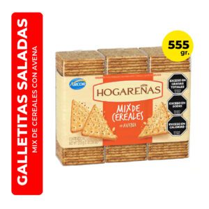 GALLETITAS HOGAREÑAS MIX DE CEREALES CON AVENAS 3X185G