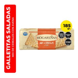 GALLETITAS HOGAREÑAS MIX DE CEREALES CON AVENA 185G