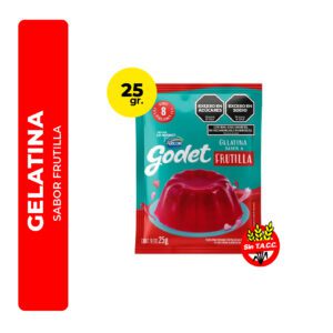 GELATINA SABOR FRUTILLA GODET 25G