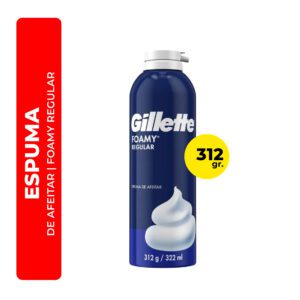ESPUMA DE AFEITAR FOAMY REGULAR GILLETTE 312G