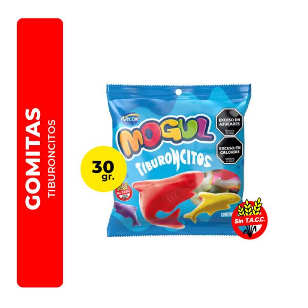 GOMITAS MOGUL TIBURONCITOS 30G