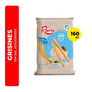 GRISINES SIN SAL ADICIONADA RIERA 160G