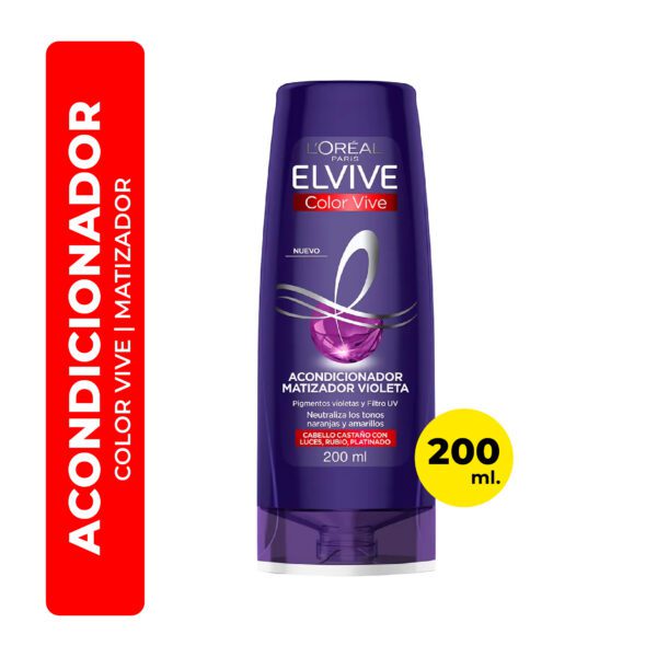ACONDICIONADOR ELVIVE COLOR VIVE MATIZADOR 200ML