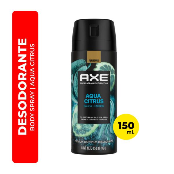DESODORANTE CORPORAL AQUA CITRUS AXE 150ML
