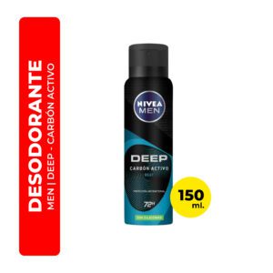 DESODORANTE DEEP CARBON ACTIVO NIVEA 150ML