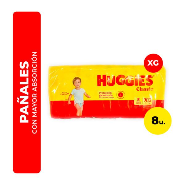 PAÑALES CLASSIC XG HUGGIES 8U