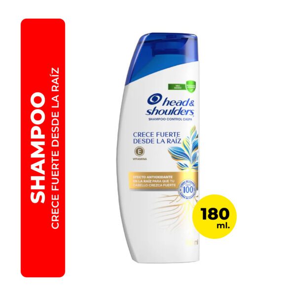 SHAMPOO HEAD&SHOULDERS CRECE FUERTE DESDE LA RAÍZ 180ML