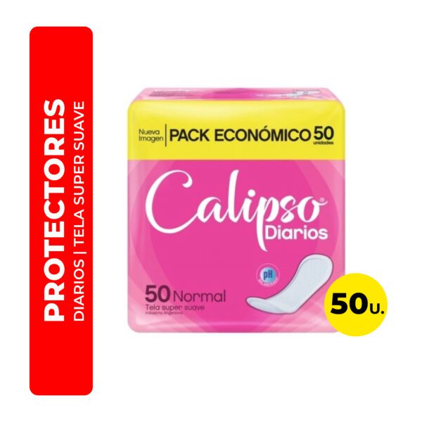 PROTECTORES FEMENINOS DIARIOS NORMAL TELA SUPER SUAVE CALIPSO 50U