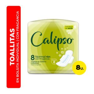 TOALLITAS FEMENINAS CALIPSO NORMAL CON FRAGANCIA 8U