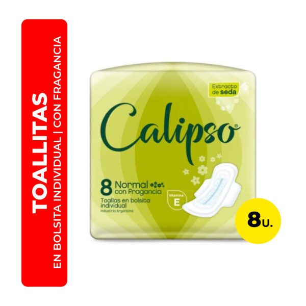TOALLITAS FEMENINAS CALIPSO NORMAL CON FRAGANCIA 8U