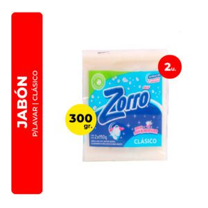 JABÓN BLANCO ZORRO 2U