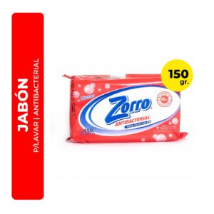 JABÓN BLANCO ZORRO  ANTIBACTERIAL-SANITIZANTE 150G