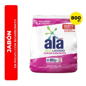 JABÓN EN POLVO ALA MATIC CON BICARBONATO 800G