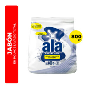 JABÓN EN POLVO ALA MATIC LAVADO TOTAL 800G