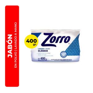 JABÓN EN POLVO ZORRO CLÁSICO 400G