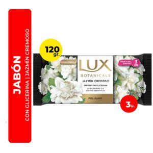 JABÓN LUX CON GLICERINA JAZMÍN CREMOSO 3U