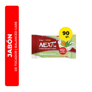 JABÓN DE TOCADOR NEXT. AB ANTIBACTERIAL BALANCED CARE 90G
