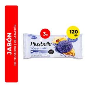 JABÓN DE TOCADOR PLUSBELLE RELAJACIÓN 3U