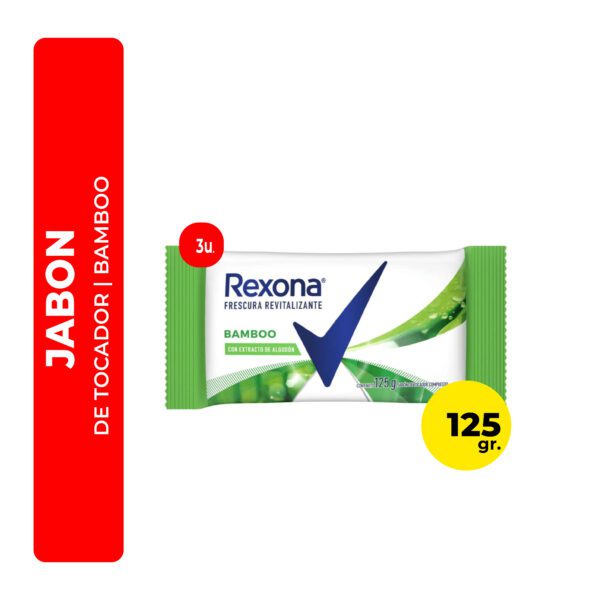 JABÓN DE TOCADOR REXONA BAMBOO 3U