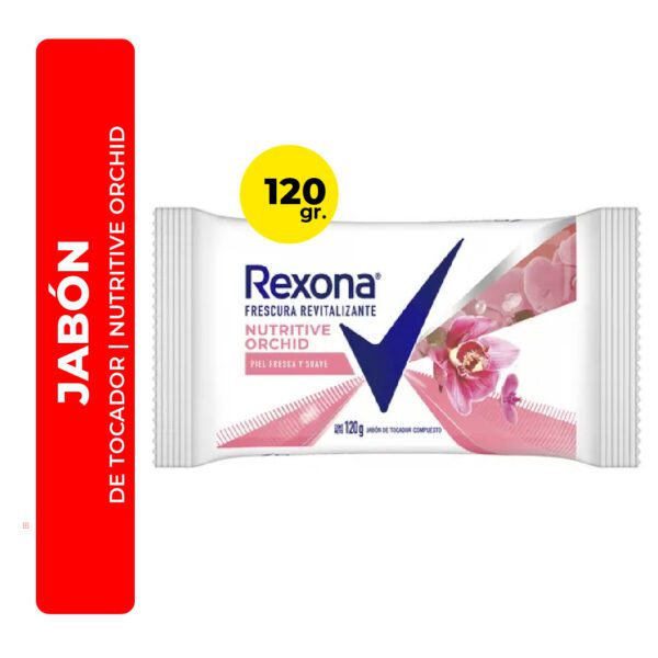 JABÓN DE TOCADOR REXONA NUTRITIVE ORCHID 120G