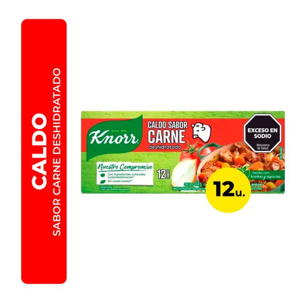 CALDO SABOR CARNE KNORR 12U