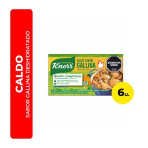 CALDO SABOR GALLINA KNORR 6U