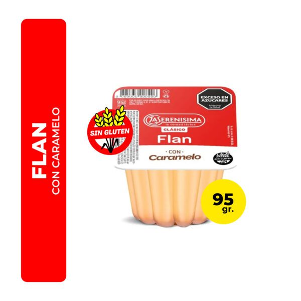 FLAN CON CARAMELO LA SERENISIMA 95G