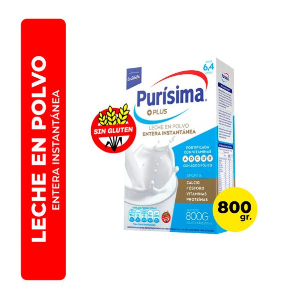 LECHE EN POLVO PURISIMA ENTERA 800G