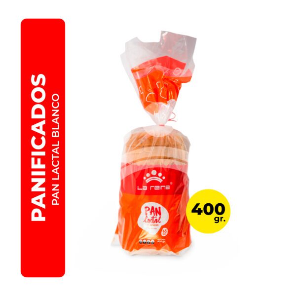 PAN LACTAL BLANCO LA REINA 400G