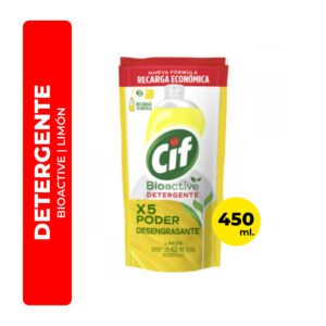 REPUESTO DETERGENTE LIMÓN CIF BIOACTIVE 450ML