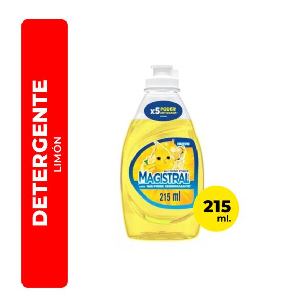 DETERGENTE LIMÓN MAGISTRAL 215ML