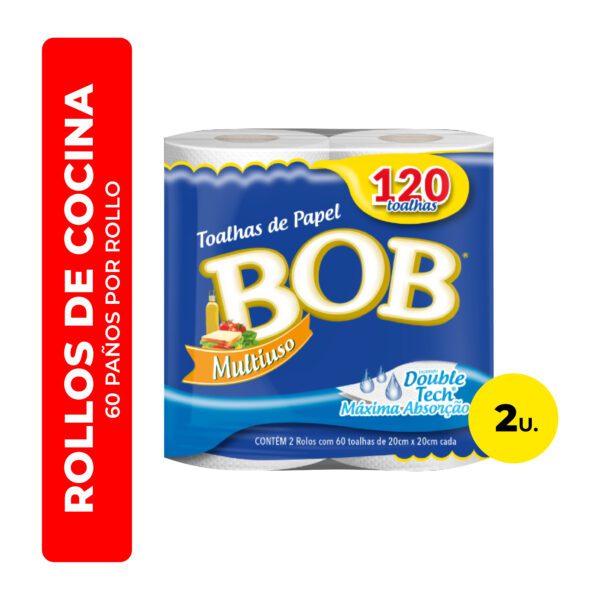 ROLLO DE COCINA BOB 22X20CM 2U