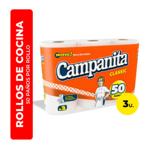 ROLLO DE COCINA CAMPANITA 20,6X18,7CM 3U