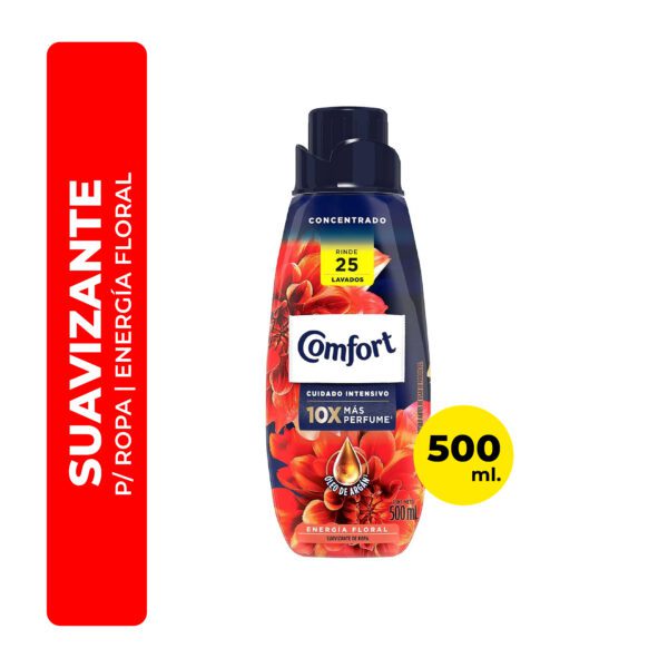 SUAVIZANTE DE ROPA COMFORT ENERGÍA FLORAL 500ML