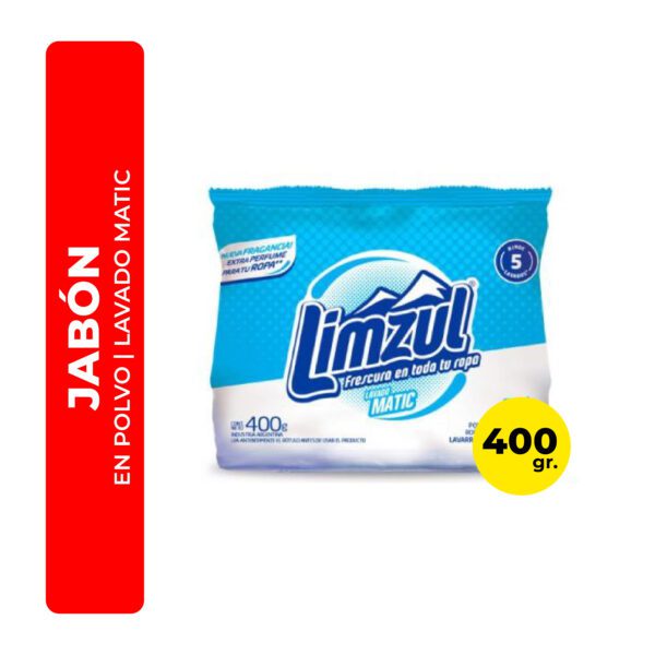 JABÓN EN POLVO LIMZUL LAVADO MATIC 400G
