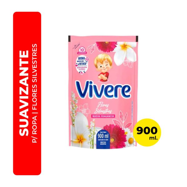 SUAVIZANTE DE ROPA VIVERE FLORES SILVESTRES 900ML