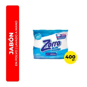 JABÓN EN POLVO ZORRO BLUE POWER 400G