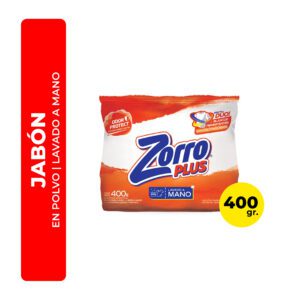 JABÓN EN POLVO ZORRO PLUS MATIC 400G