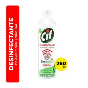 DESIFECTANTE DE AMBIENTE Y SUPERFICIES EN AEROSOL CIF ORIGINAL 360G