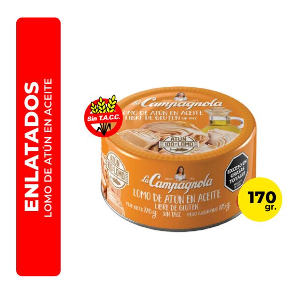 LOMO DE ATÚN EN ACEITE LA CAMPAGNOLA 170G