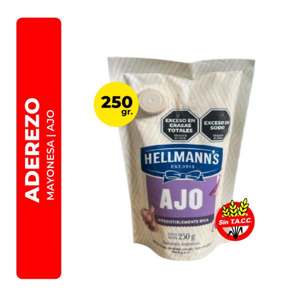 MAYONESA AJO HELLMANN'S 250G