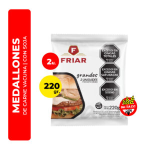 MEDALLON DE CARNE Y SOJA FRIAR GRANDES 2U