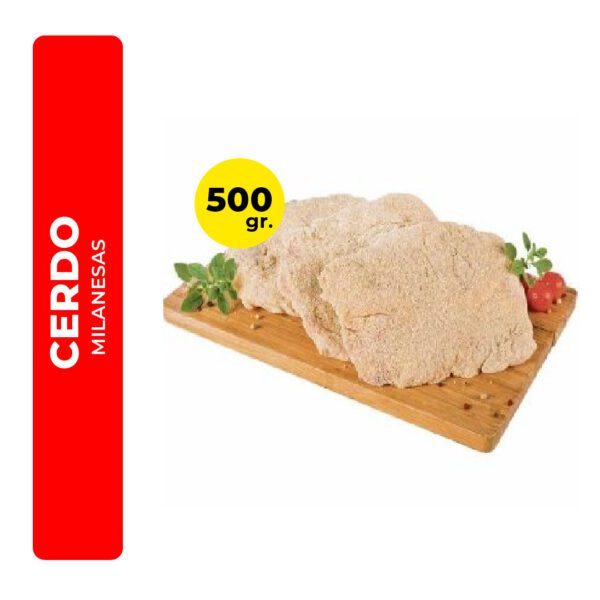 MILANESAS DE CERDO 500G